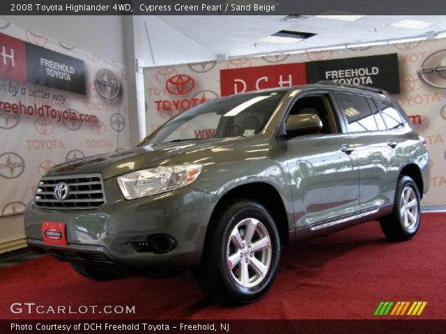 2008 Toyota Highlander 4WD in Cypress Green Pearl