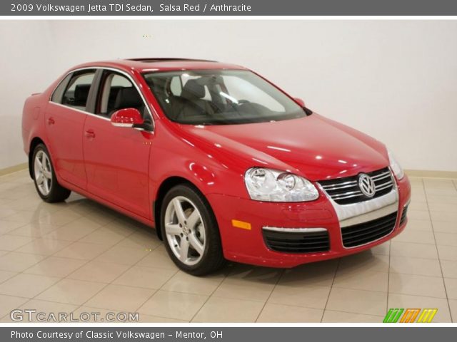 2009 Volkswagen Jetta TDI Sedan in Salsa Red