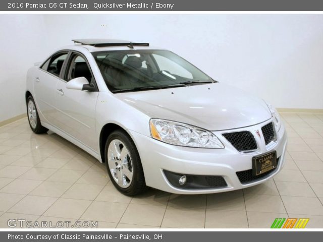 2010 Pontiac G6 GT Sedan in Quicksilver Metallic