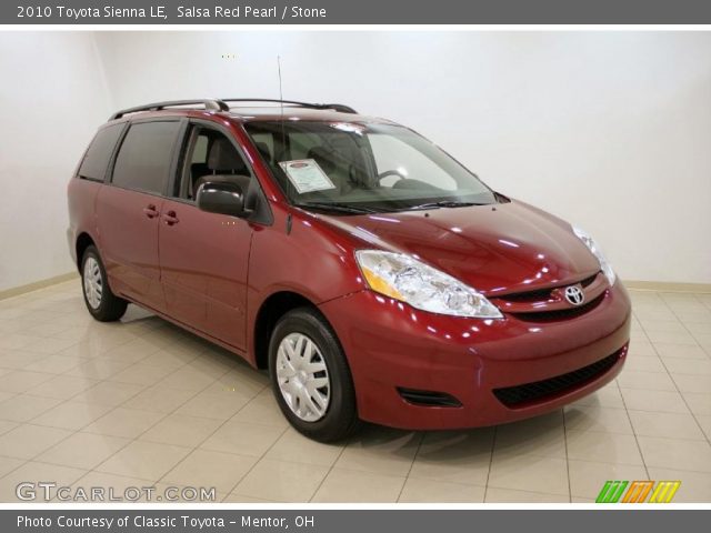 2010 Toyota Sienna LE in Salsa Red Pearl