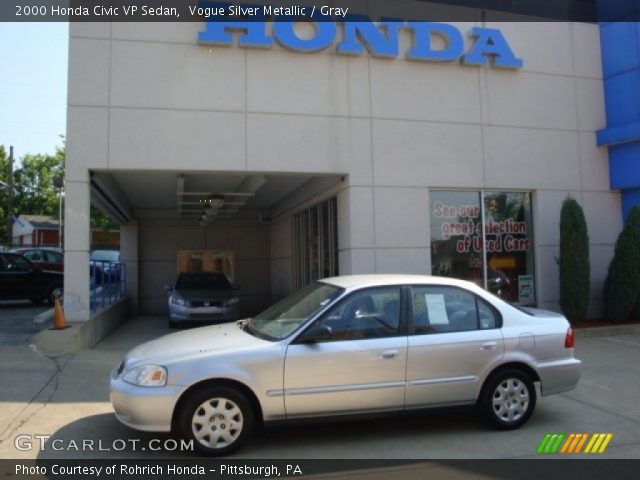 2000 Honda Civic VP Sedan in Vogue Silver Metallic