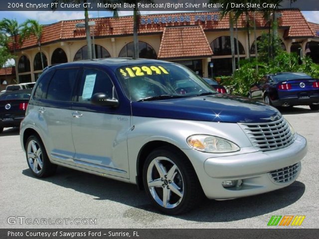 2004 Chrysler PT Cruiser GT in Midnight Blue Pearlcoat/Bright Silver Metallic