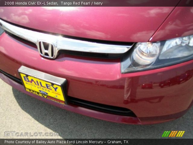 2008 Honda Civic EX-L Sedan in Tango Red Pearl