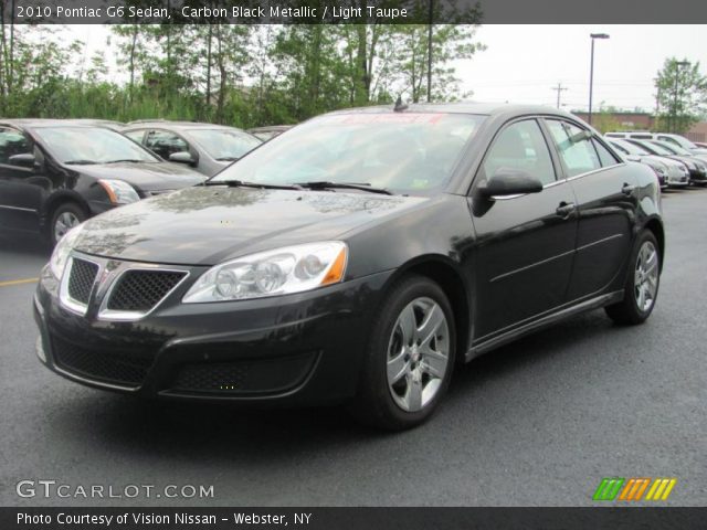 2010 Pontiac G6 Sedan in Carbon Black Metallic