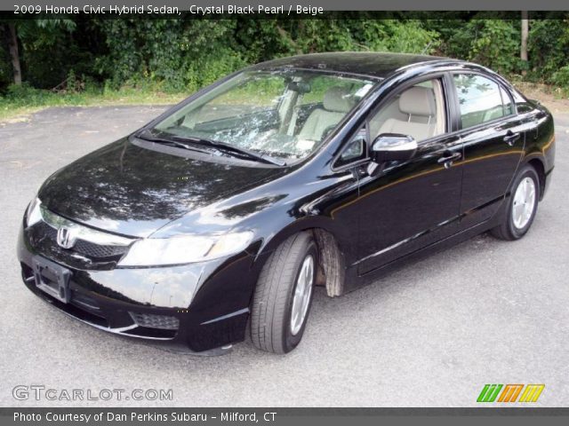 2009 Honda civic hybrid black #1