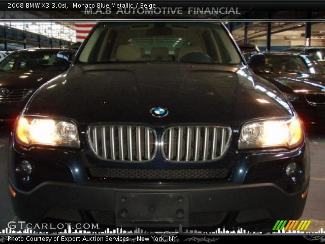 2008 BMW X3 3.0si in Monaco Blue Metallic
