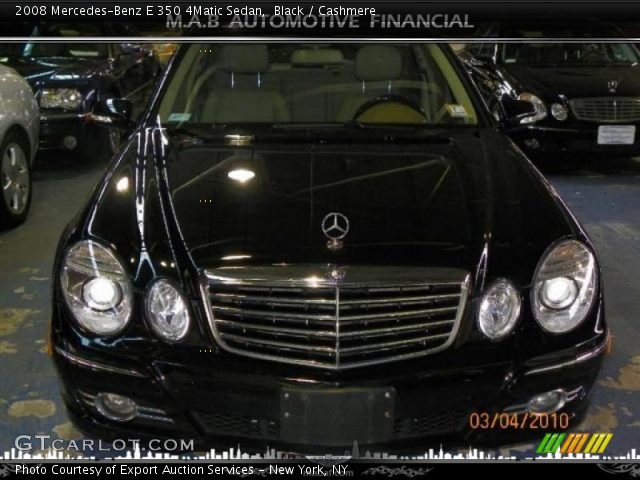 2008 Mercedes-Benz E 350 4Matic Sedan in Black