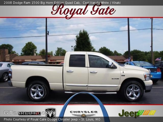 2008 Dodge Ram 1500 Big Horn Edition Quad Cab in Cool Vanilla White
