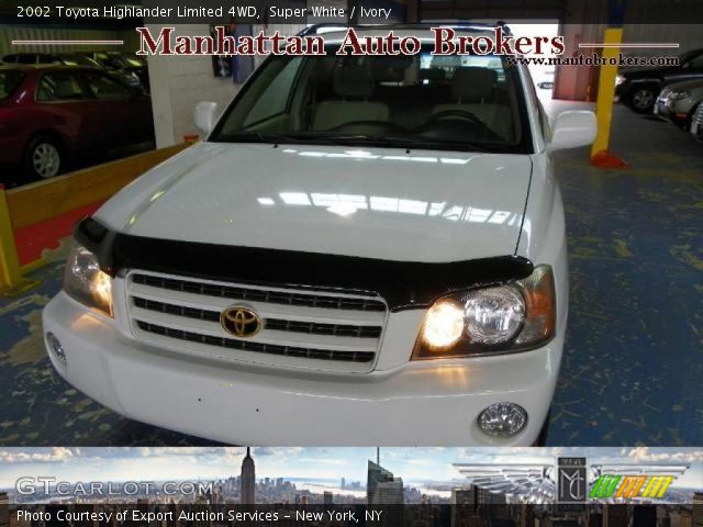 2002 Toyota Highlander Limited 4WD in Super White