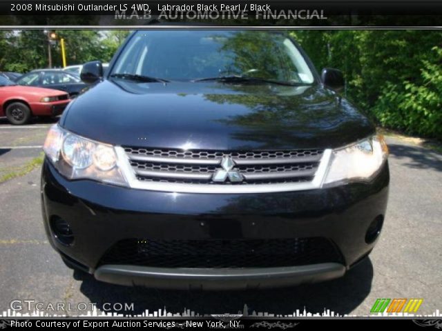 2008 Mitsubishi Outlander LS 4WD in Labrador Black Pearl