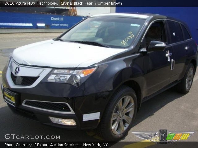 2010 Acura MDX Technology in Crystal Black Pearl