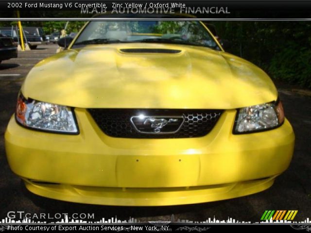 2002 Ford Mustang V6 Convertible in Zinc Yellow