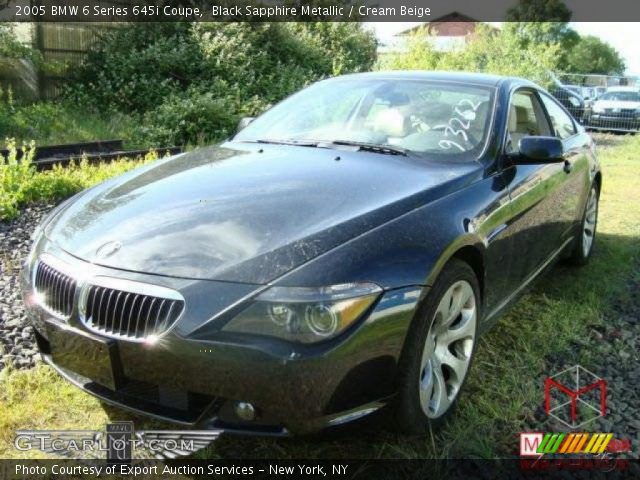 2005 BMW 6 Series 645i Coupe in Black Sapphire Metallic