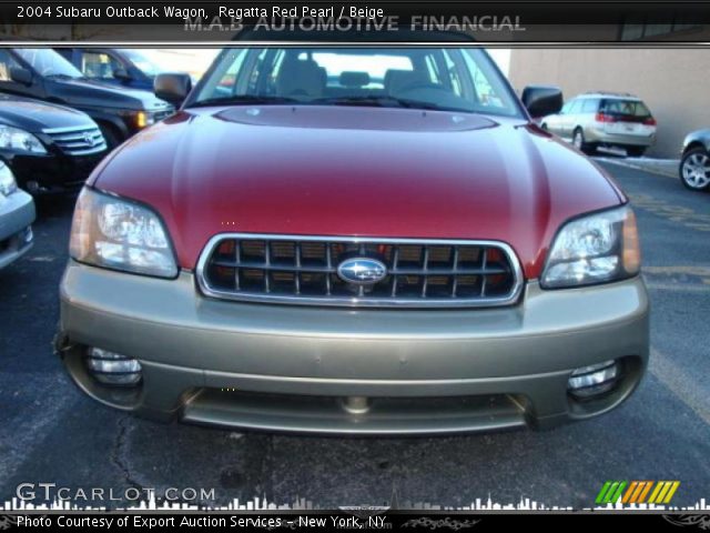 2004 Subaru Outback Wagon in Regatta Red Pearl