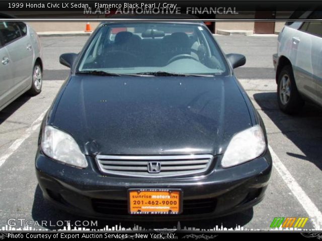 1999 Honda Civic LX Sedan in Flamenco Black Pearl