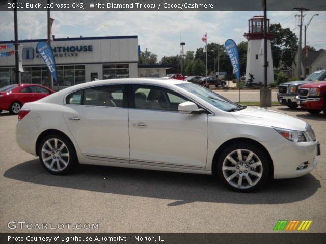 2011 Buick LaCrosse CXS in White Diamond Tricoat