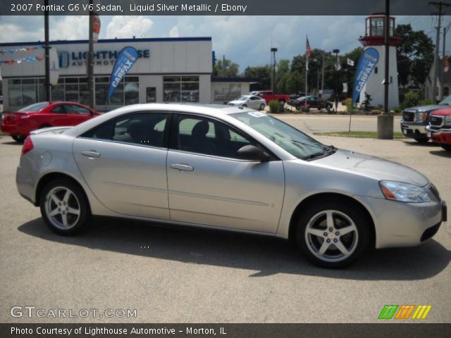 2007 Pontiac G6 V6 Sedan in Liquid Silver Metallic