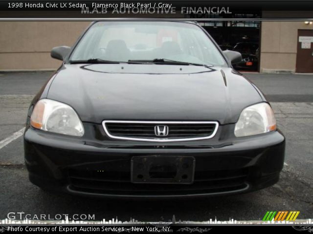 1998 Honda Civic LX Sedan in Flamenco Black Pearl