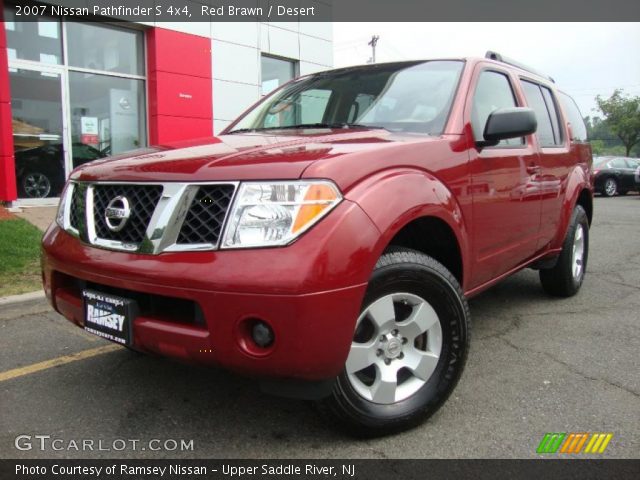 2007 Nissan Pathfinder S 4x4 in Red Brawn