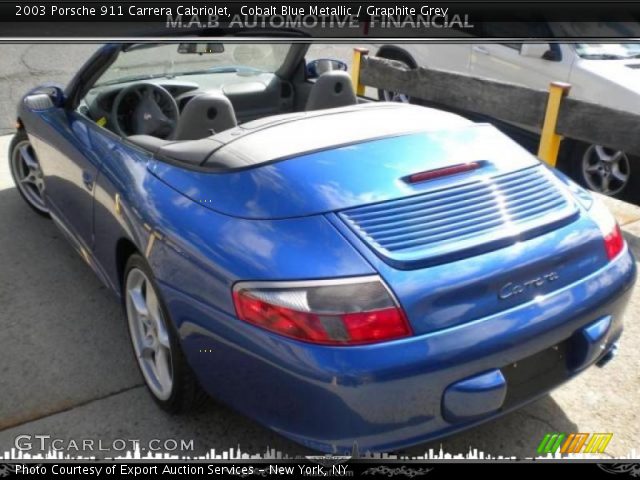 2003 Porsche 911 Carrera Cabriolet in Cobalt Blue Metallic