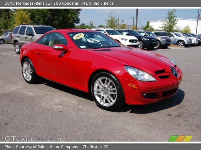2008 Mercedes-Benz SLK 280 Roadster in Mars Red