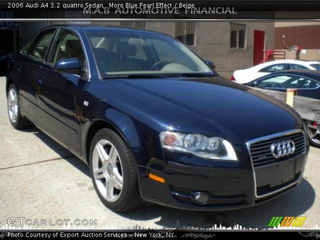 2006 Audi A4 3.2 quattro Sedan in Moro Blue Pearl Effect