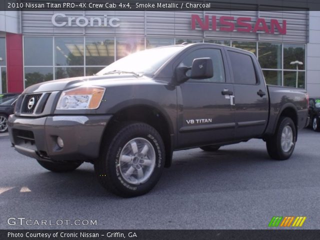 2010 Nissan Titan PRO-4X Crew Cab 4x4 in Smoke Metallic