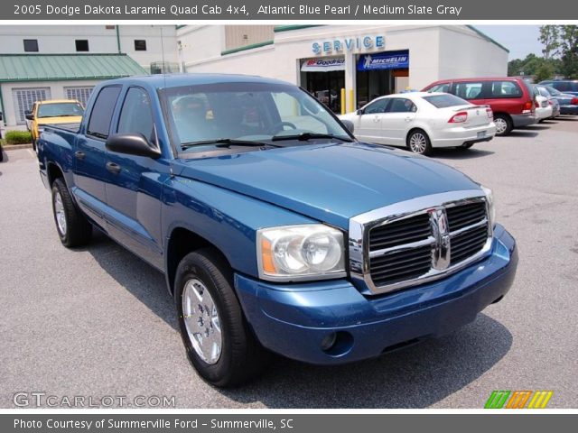 2005 Dodge Dakota Laramie Quad Cab 4x4 in Atlantic Blue Pearl
