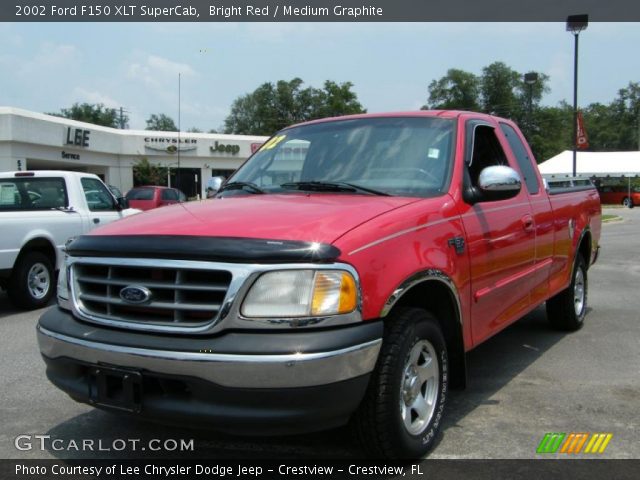 2002 Ford F150 XLT SuperCab in Bright Red