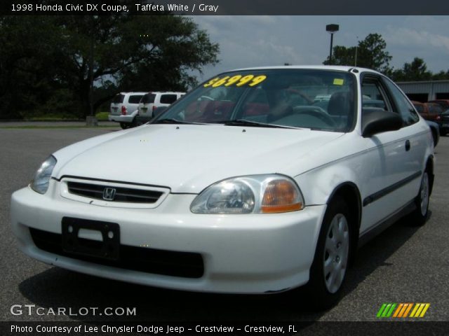 1998 Honda Civic DX Coupe in Taffeta White