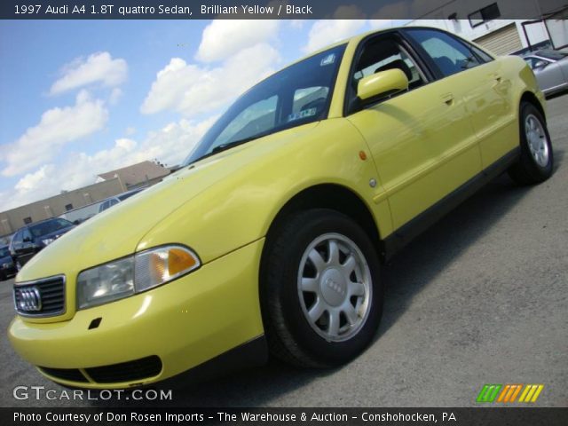 1997 Audi A4 1.8T quattro Sedan in Brilliant Yellow