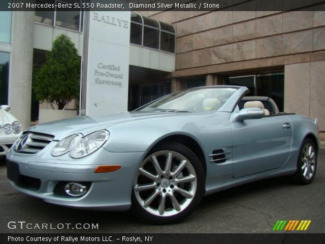 2007 Mercedes-Benz SL 550 Roadster in Diamond Silver Metallic