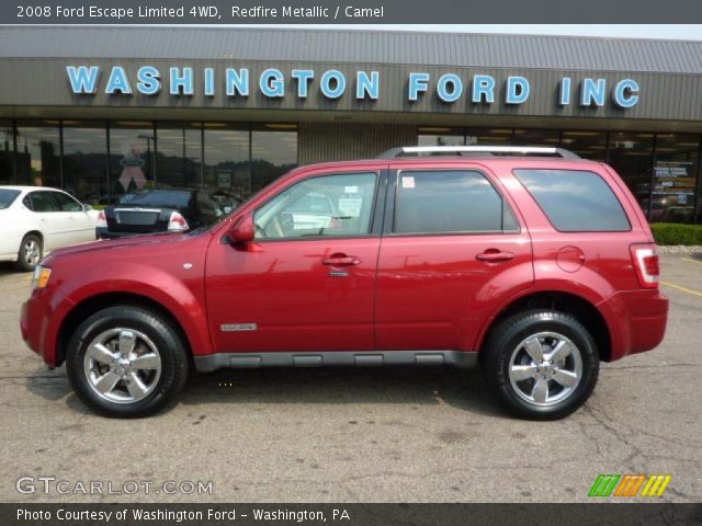 2008 Ford Escape Limited 4WD in Redfire Metallic