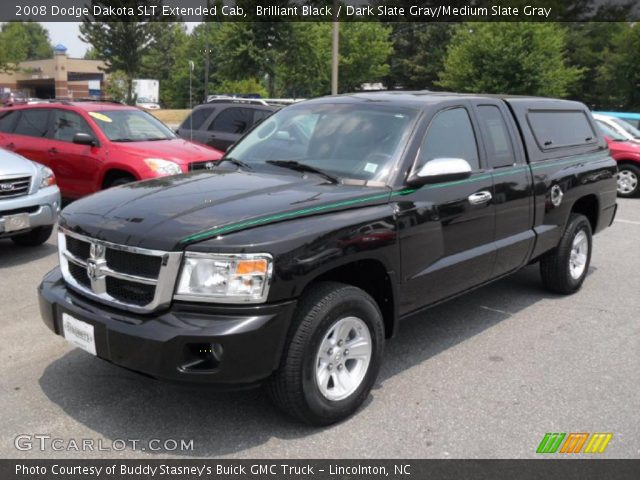 2008 Dodge Dakota SLT Extended Cab in Brilliant Black