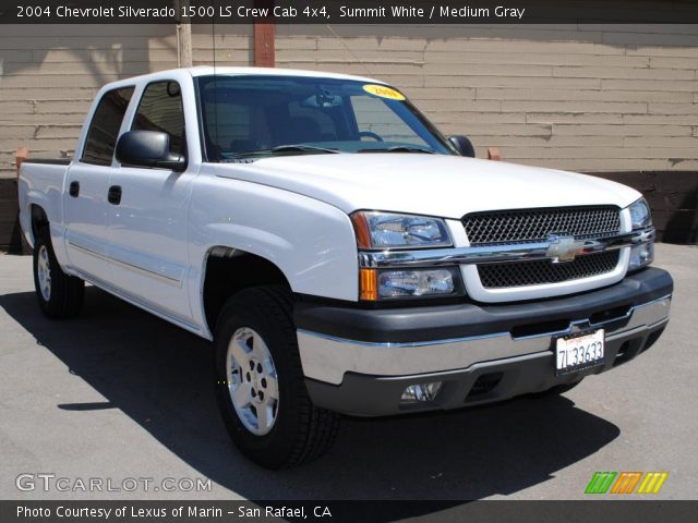 2004 Chevrolet Silverado 1500 LS Crew Cab 4x4 in Summit White