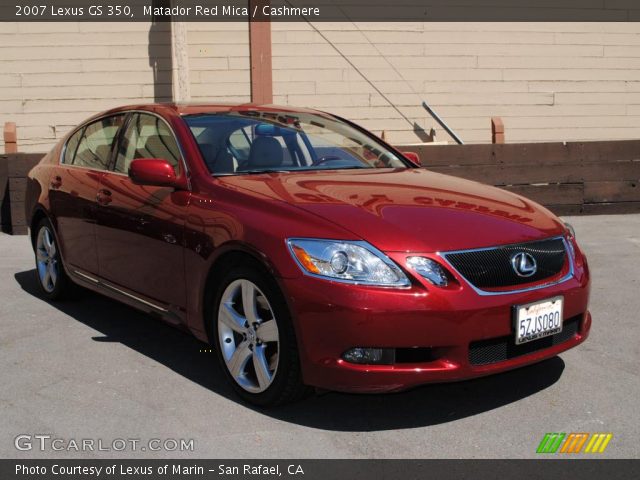 2007 Lexus GS 350 in Matador Red Mica
