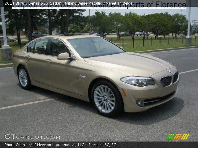 2011 BMW 5 Series 535i Sedan in Milano Beige Metallic