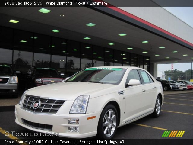 2008 Cadillac STS V6 in White Diamond Tricoat