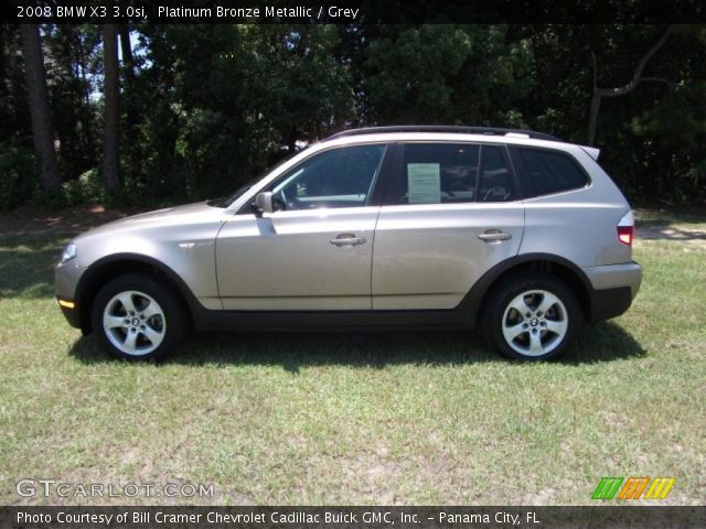 2008 BMW X3 3.0si in Platinum Bronze Metallic