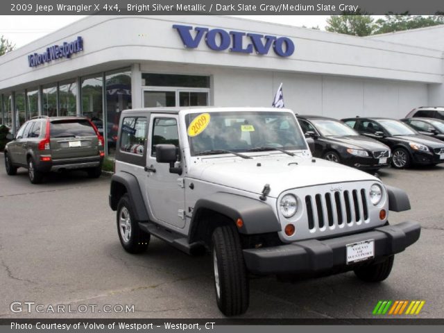 2009 Jeep Wrangler X 4x4 in Bright Silver Metallic