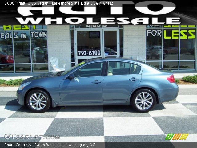 2008 Infiniti G 35 Sedan in Lakeshore Slate Light Blue