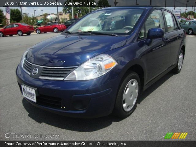 2009 Nissan Versa 1.8 S Sedan in Blue Onyx
