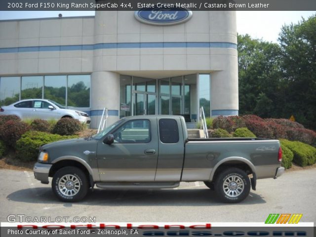 2002 Ford F150 King Ranch SuperCab 4x4 in Estate Green Metallic