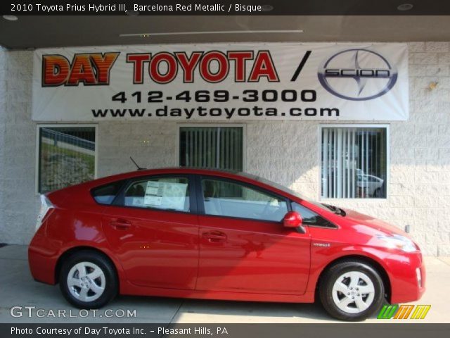 2010 Toyota Prius Hybrid III in Barcelona Red Metallic