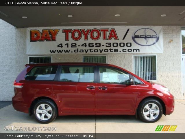 2011 Toyota Sienna  in Salsa Red Pearl