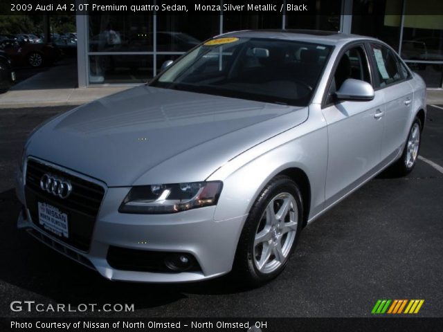 2009 Audi A4 2.0T Premium quattro Sedan in Monza Silver Metallic