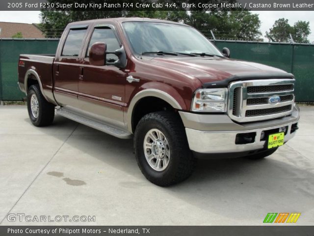 2005 Ford F250 Super Duty King Ranch FX4 Crew Cab 4x4 in Dark Copper Metallic