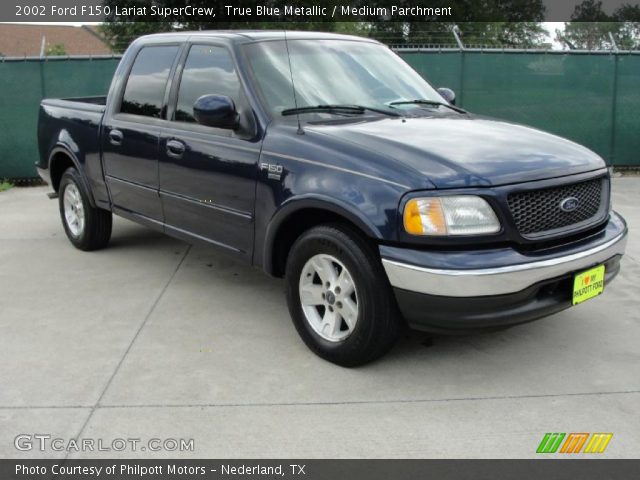 2002 Ford F150 Lariat SuperCrew in True Blue Metallic