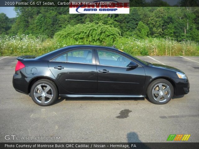 2010 Pontiac G6 GT Sedan in Carbon Black Metallic