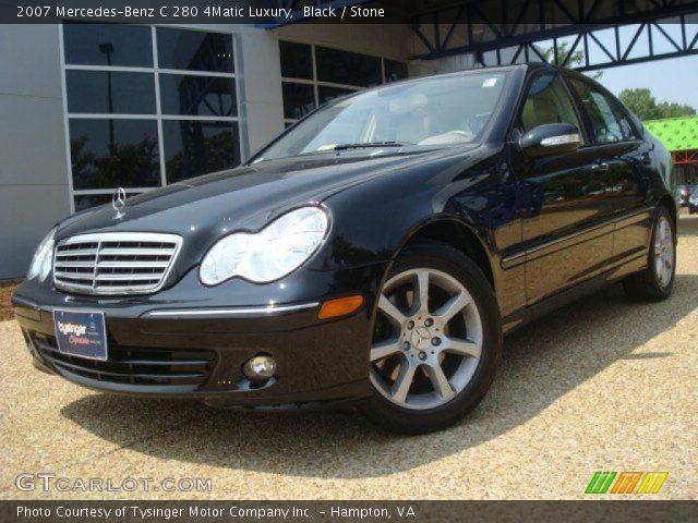 2007 Mercedes-Benz C 280 4Matic Luxury in Black